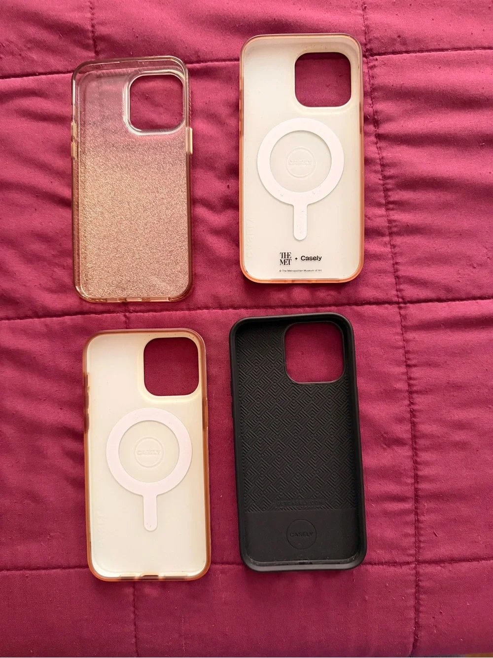iPhone 14 Pro Max Assorted Pink, Floral, Marble and Glitter Cases (All 4)